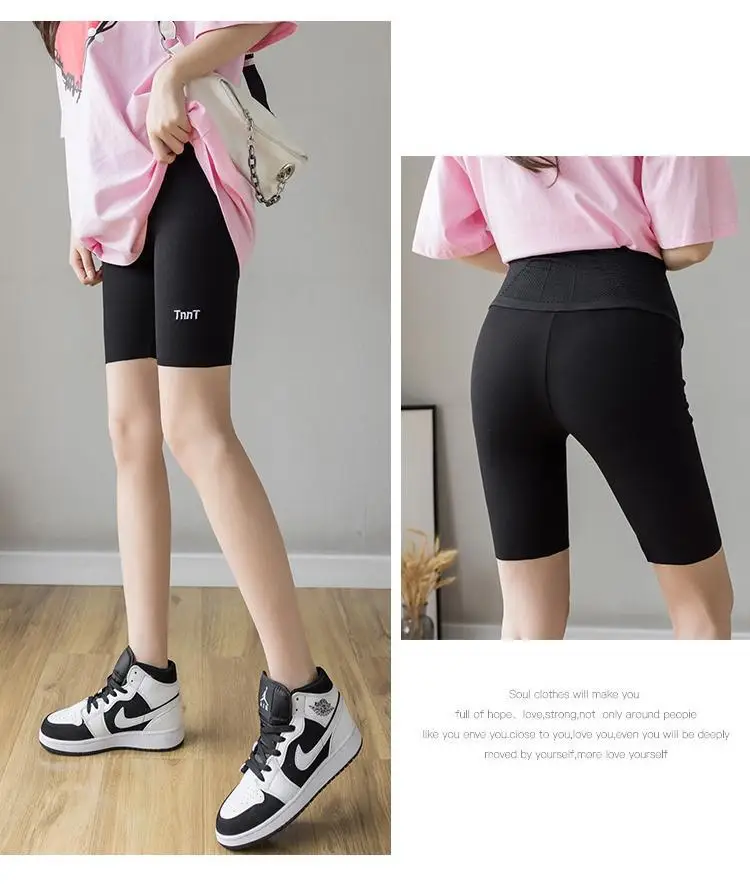 Fattened Large-size Maternity Shorts Summer Thin Cotton Outer Wear Anti-light Yoga Leggings 100kg Pregnant Women