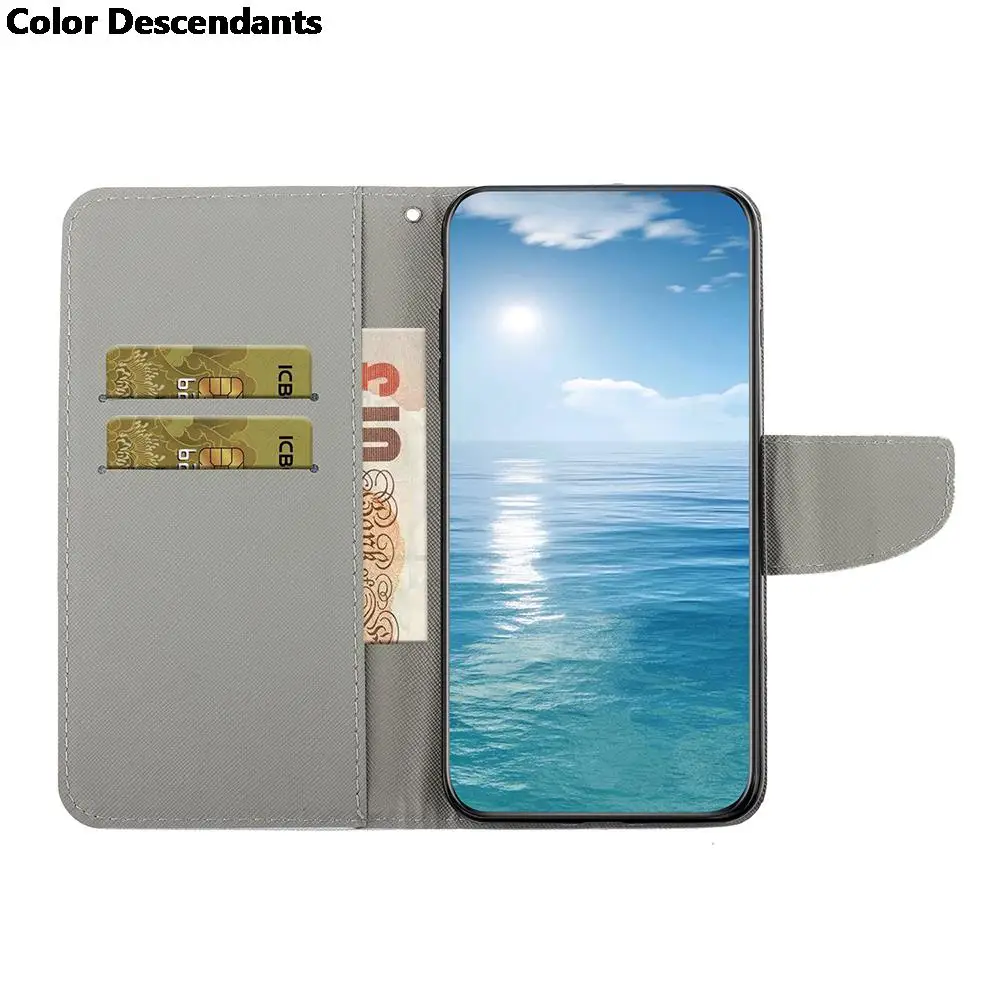 Elegant Flip Wallet Leather Case with Butterfly, Flower, Cat, and Flamingo Design