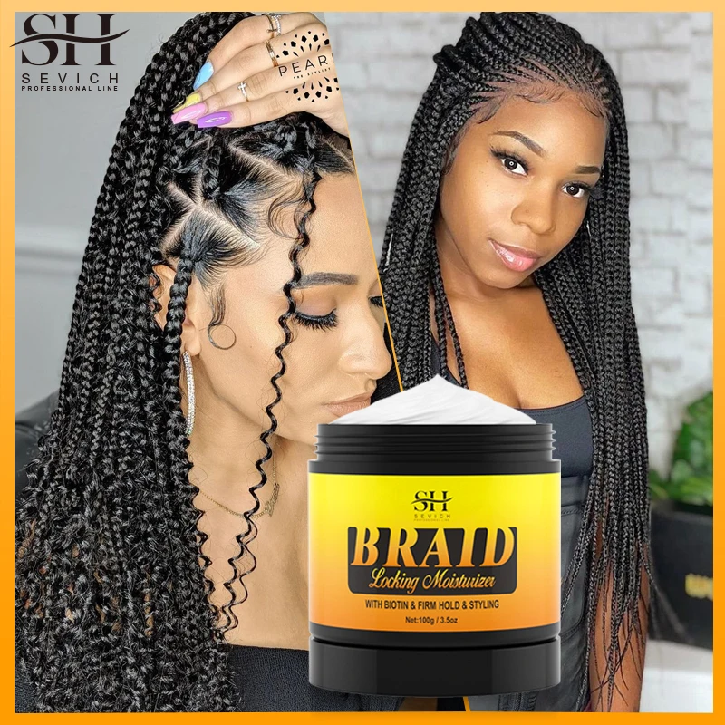 100G Braid Moisturizer Gel Anti Break Hair Wax Edges Control Hair Styling Braiding Gel Anti Hair Loss Prodotti Per Lo Styling Dei Capelli