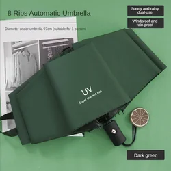Bestseller Windproof UV Protection Large Portable Umbrella with Black Coating - Iron (Umbrella Green)