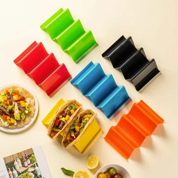 2Pcs Taco Holder Pancake Stand Mexican Pizza Roll Shelf Burrito Potato Chips Rack Shells Taco Rack Tableware Kitchen Gadgets