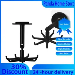 Universal Hooks 360-degree Rotatable Six-claw Storage Hooks Bathroom Bath Towel Rack Kitchen Organizer Punch-free Storage Hooks