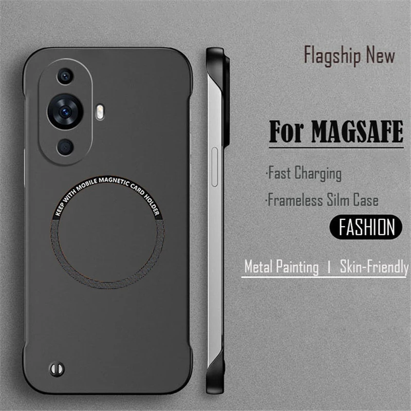 Sleek Frameless Magnetic Phone Case with Matte Finish