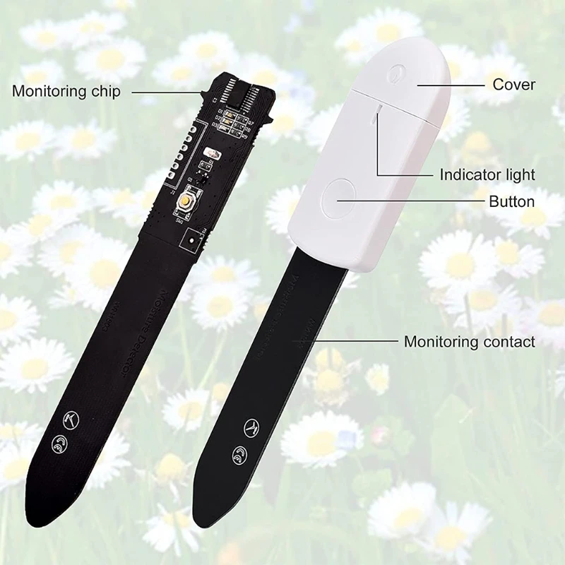 Smart Soil Moisture Sensor Plant Flower Monitor Tester Detector Humidity Meter