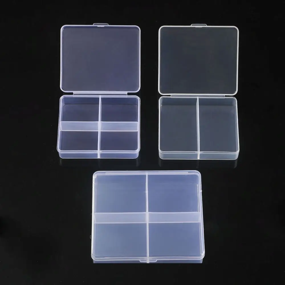 

Square Transparent Storage Box High Quality 3 Sizes Transparent Sundries Organizer Plastic Small Items Case Packing Boxes