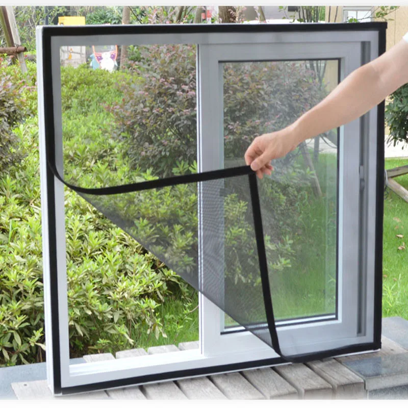 Custom Large Size Mosquito Curtains Insect Window Screen Mesh Invisible White Summer Against Mosquitoes and Flies Screen Net 3