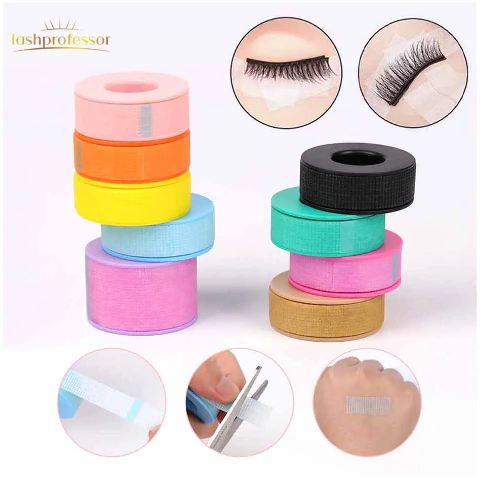 Cinta de Gel de silicona no tejida, cinta adhesiva de Color de piel sensible, parche transpirable debajo de los ojos, extensión de pestañas, suministros de herramientas de maquillaje