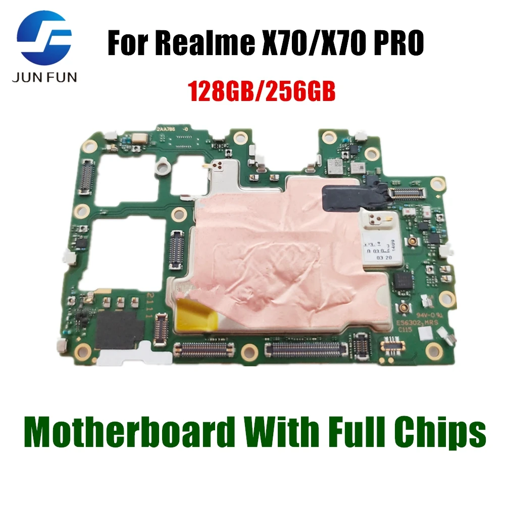 

Original For Realme X70 x70 pro 128GB 256GB Motherboard Mobile Electronic Panel Mainboard Circuits With Chips Plate