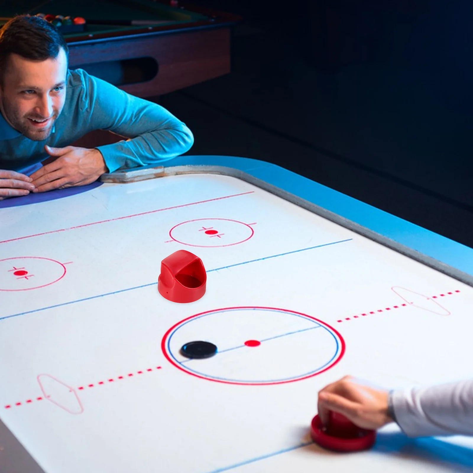 Air Hockey Putter Equipment Puck Holder Stocking Stuffer Table Pucks Game Accessories