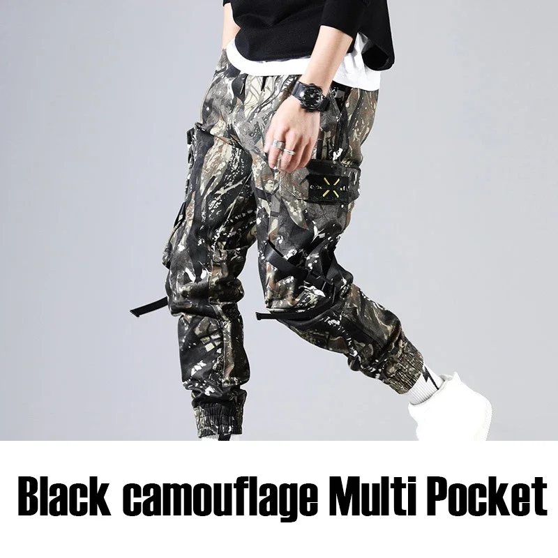 High Quality Khaki Casual Pants Men Military Tactical Joggers Camouflage Cargo Pants Multi-Pocket Fashions Black Army Trousers
