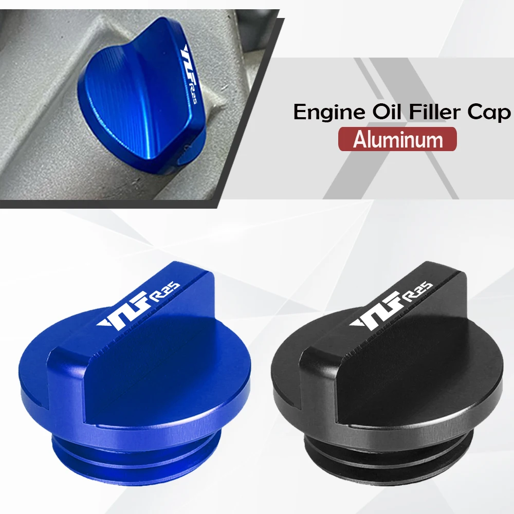 

M27*3.0 Motorcycle Engine Oil Filler Cup Plug Cover cap Screw FOR YAMAHA YZFR25 YZF R25 YZF-R25 2014- 2023 2022 2021 2020 2019