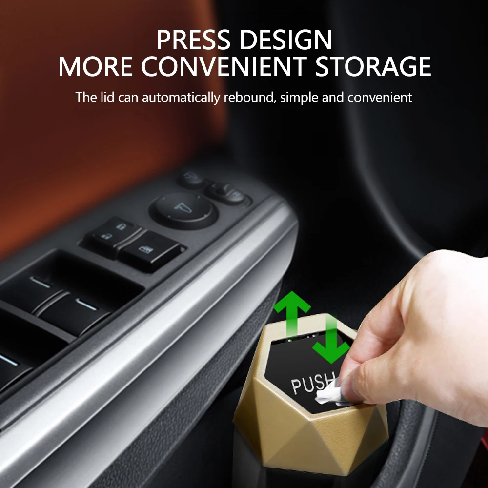 Car Trash Can Car Trash Can Door Seat Back Visor Trash Bin Auto Organizer Storage Box Color Garbage Dust Case Ashtray Car Interior Accessories car trash can