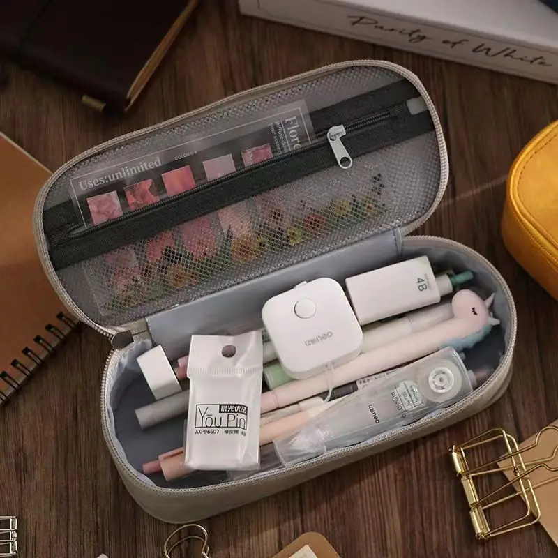 

Japanese Style Pencil Case Large Capacity Student Pencil Bag Stationery Bag Pen Box Storage Bag School Supplies