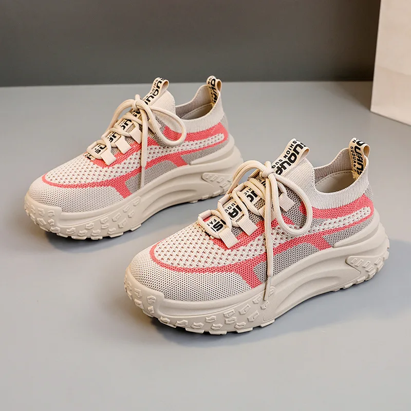 New net shoes women's net shoes 2024 summer trend thick sole increase