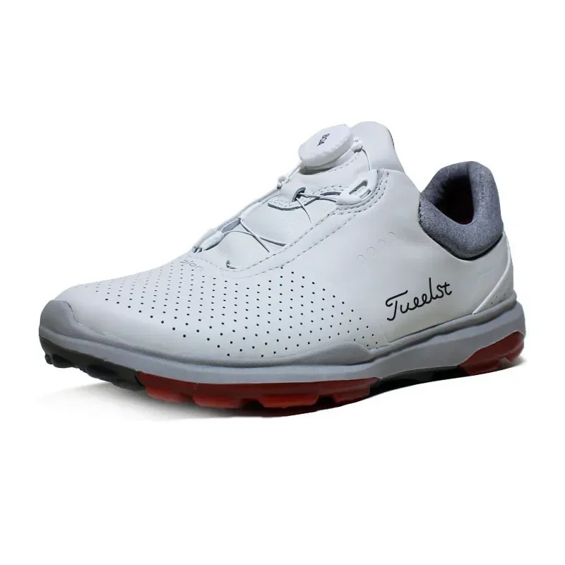 

Fashion Golf Shoes Men Waterproof Breathable Golf Sports Shoes Walking Sneakers Women Quick Lacing Spikeless Golfing Footwear