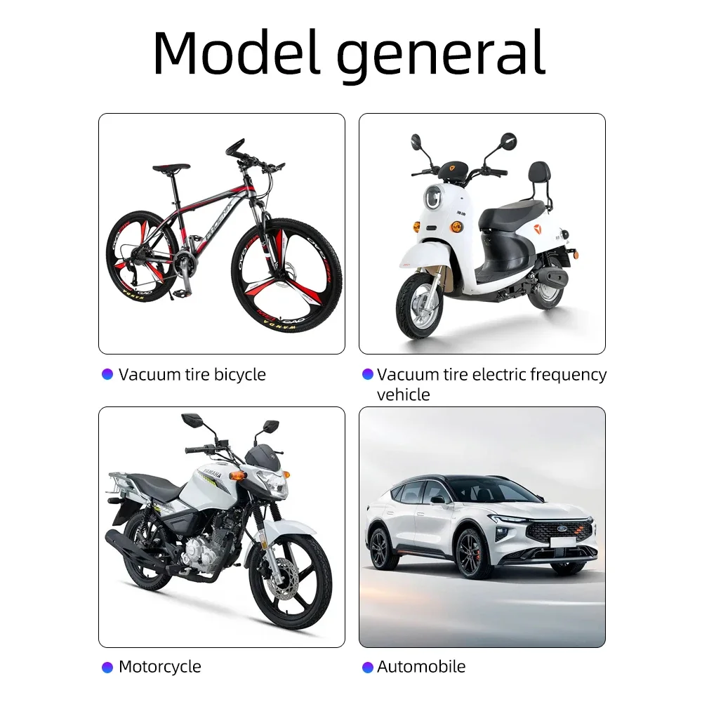 Motorcycle Valve Core Electric Scooter Accessories Car Tire Fiber Hat Light Luminous Scooters Cycling Sports 4pcs