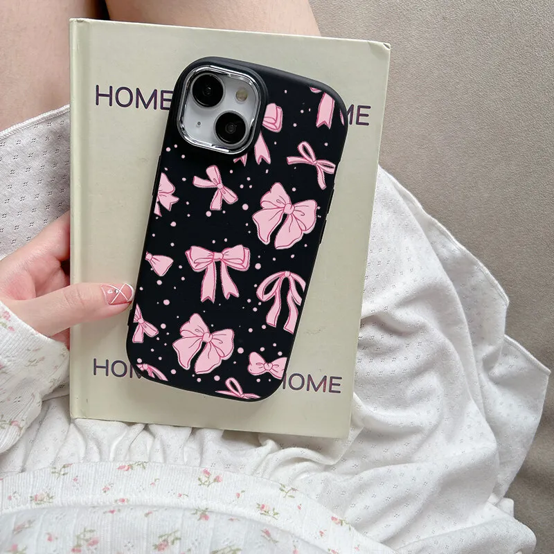 Cute Y2K Pink Bowknot Phone Case Cover