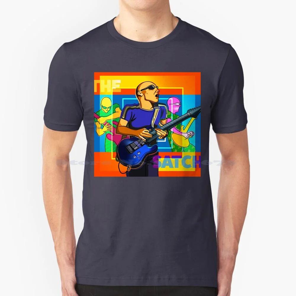 Colorfull Design Art T Shirt 100% Cotone Tee Music Band Punk Pop Instrument Hard Guitar Pedal Guitar Hero