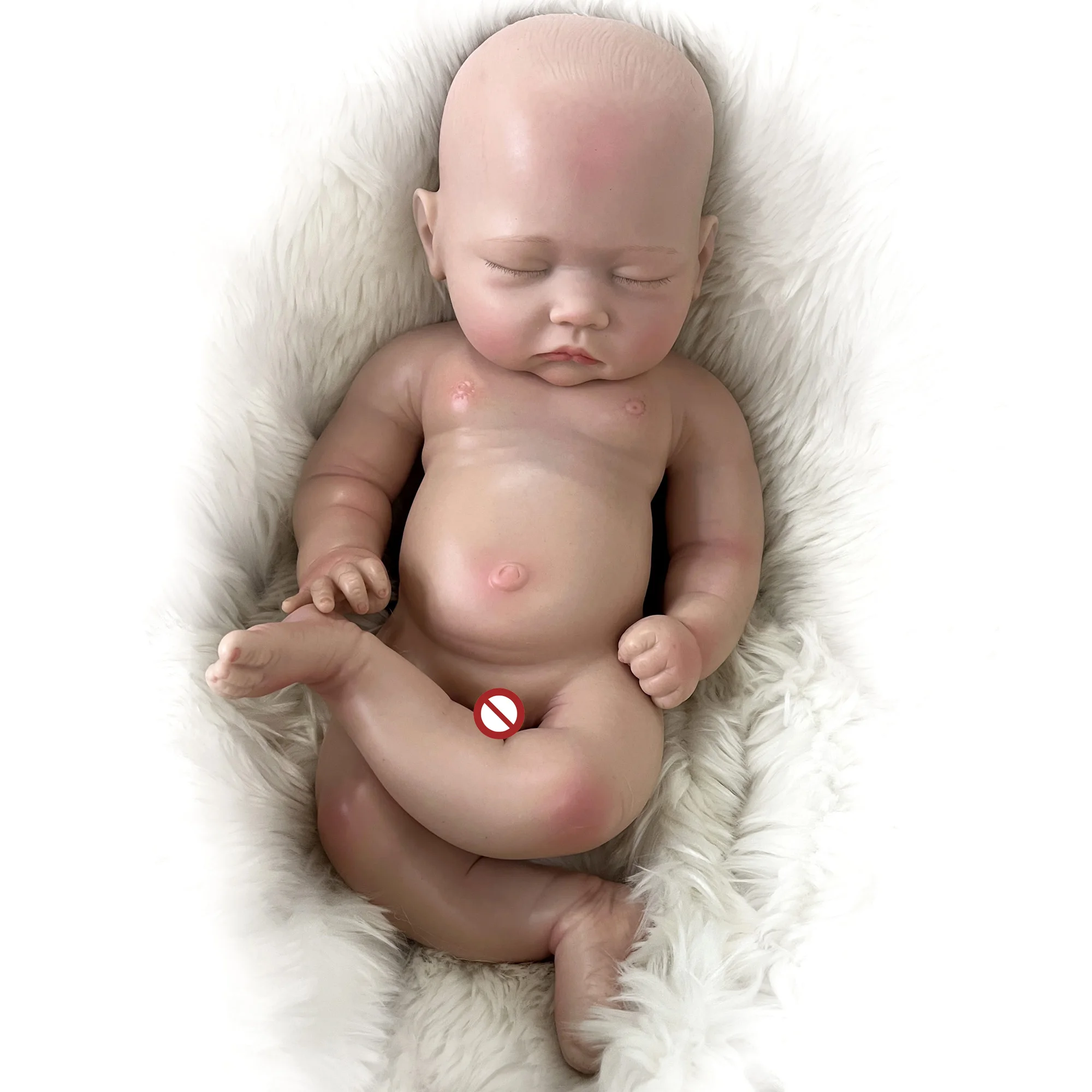 18Soft Full Body Solid Silicone Bebe Reborn Doll Handmade Artist Painted  Girl Bebê Reborn De Silicone Sólido