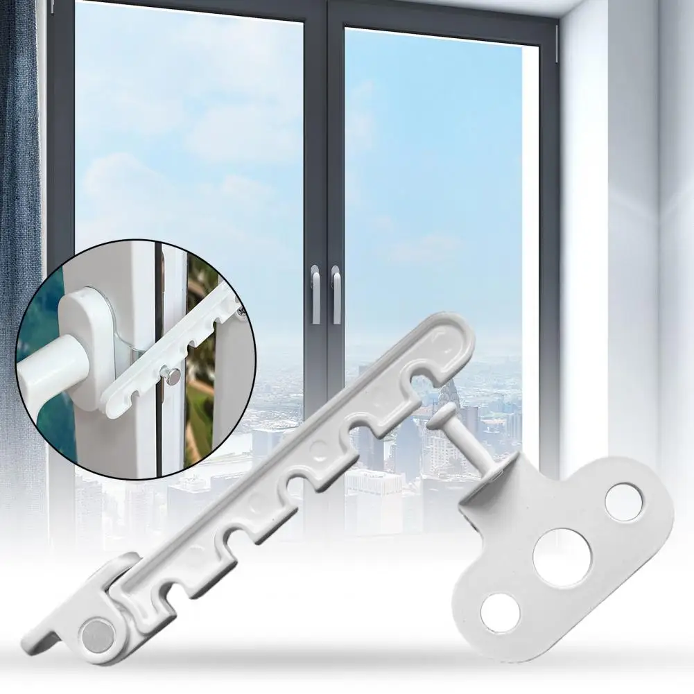 Adjustable Childproof Window Limiter Easy to Install No Drilling Ventilation Child Safety Protection Window Lock for Living Room