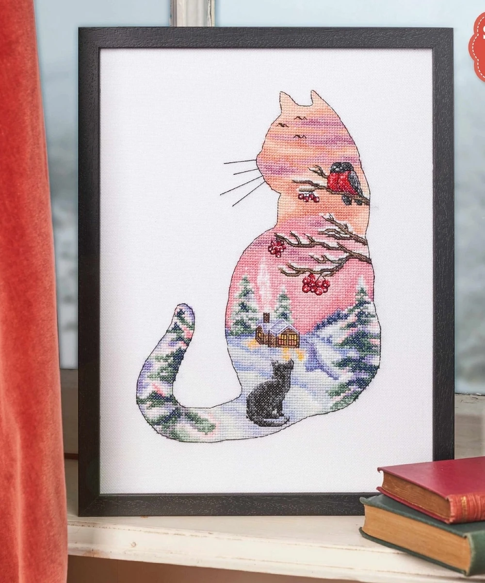 

Набор для вышивки «зимой в кошках» 27-34 дюйма