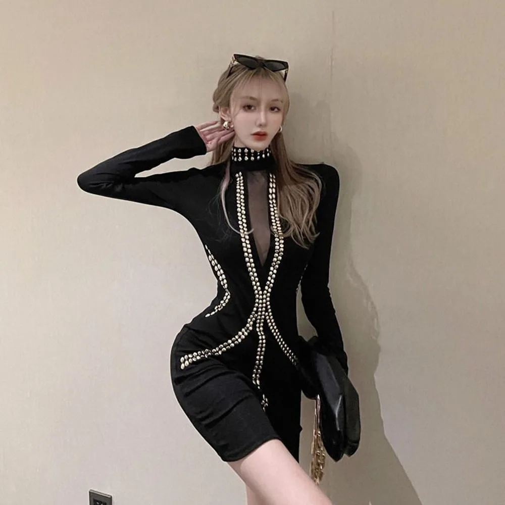 

Женское облегающее платье с длинным рукавом, осеннее платье с длинным рукавом