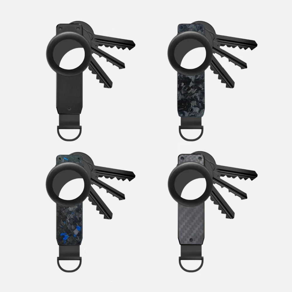 Sleek Aluminum Alloy Key Organizer – Minimalist Compact Key Holder