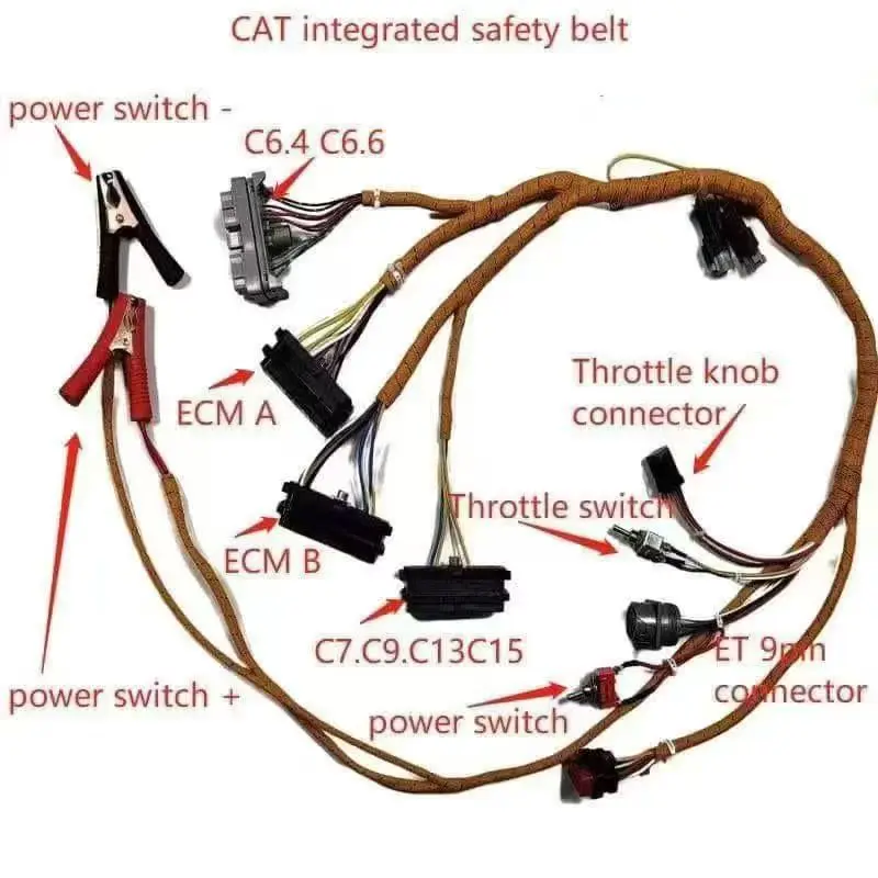 C6.4 6.6 C7 C15 C9 3126B Diagnostic Cable For Caterpillar Excavator ...
