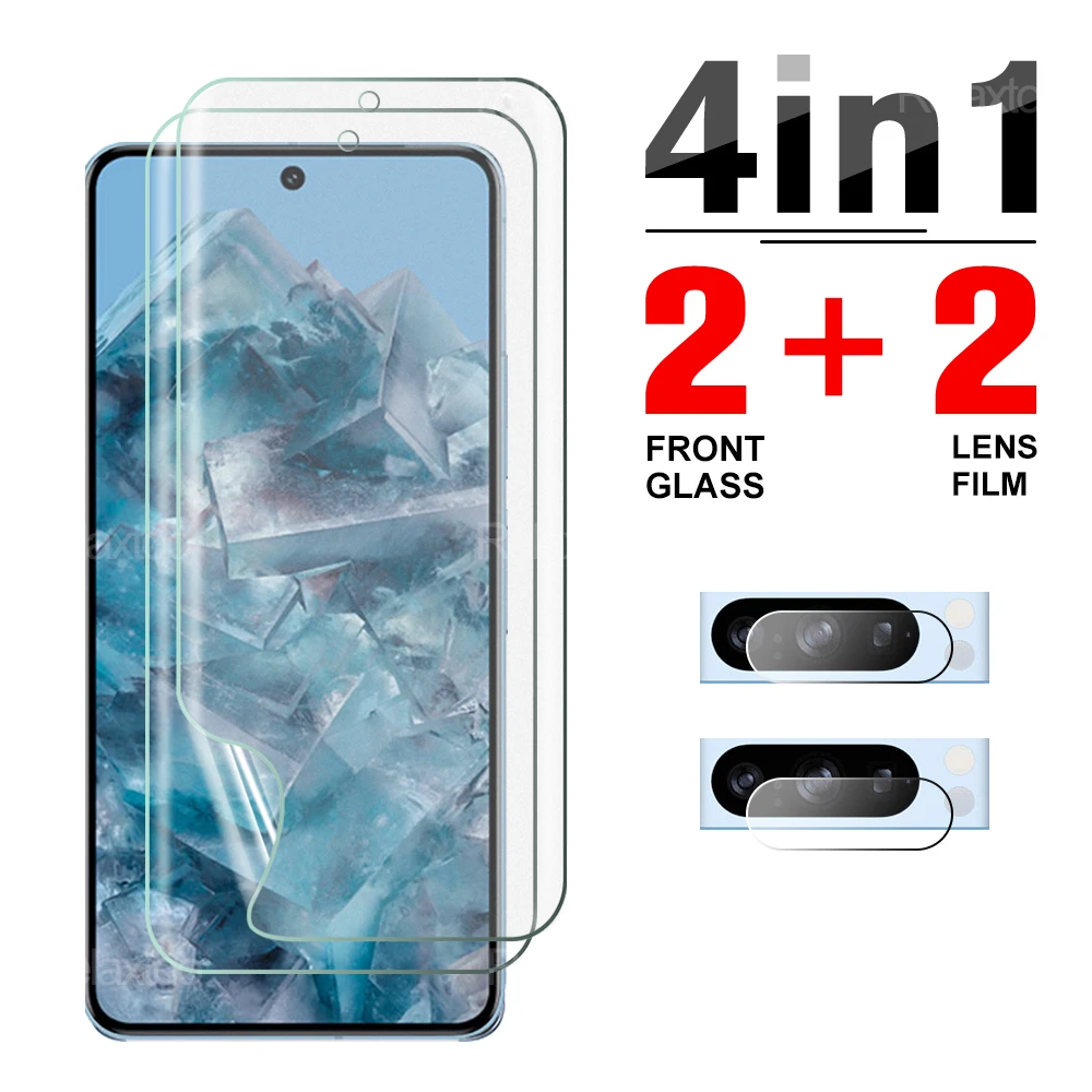 

4in1 Camera film hydrogel film For Google Pixel 8 Pro 5G GooglePixel 8Pro Pixel8 8pro 6.7inch Full Cover Anti-Shatter Not Glass