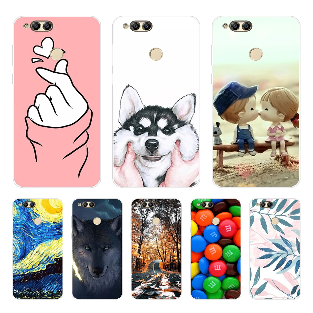 Per Honor 7X Custodia Opaca Custodia Honor 7X 7 X Custodia Morbida In Silicone Tpu Per Huawei Honor 7X Custodia Protettiva Per Telefono Honor 7X Coque