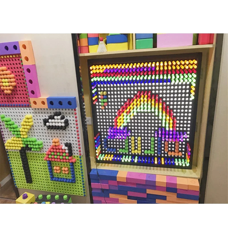 Educational Wall Mounted Stem Toys Wooden Learning Wall Activity Busy Board Games interactive wall game