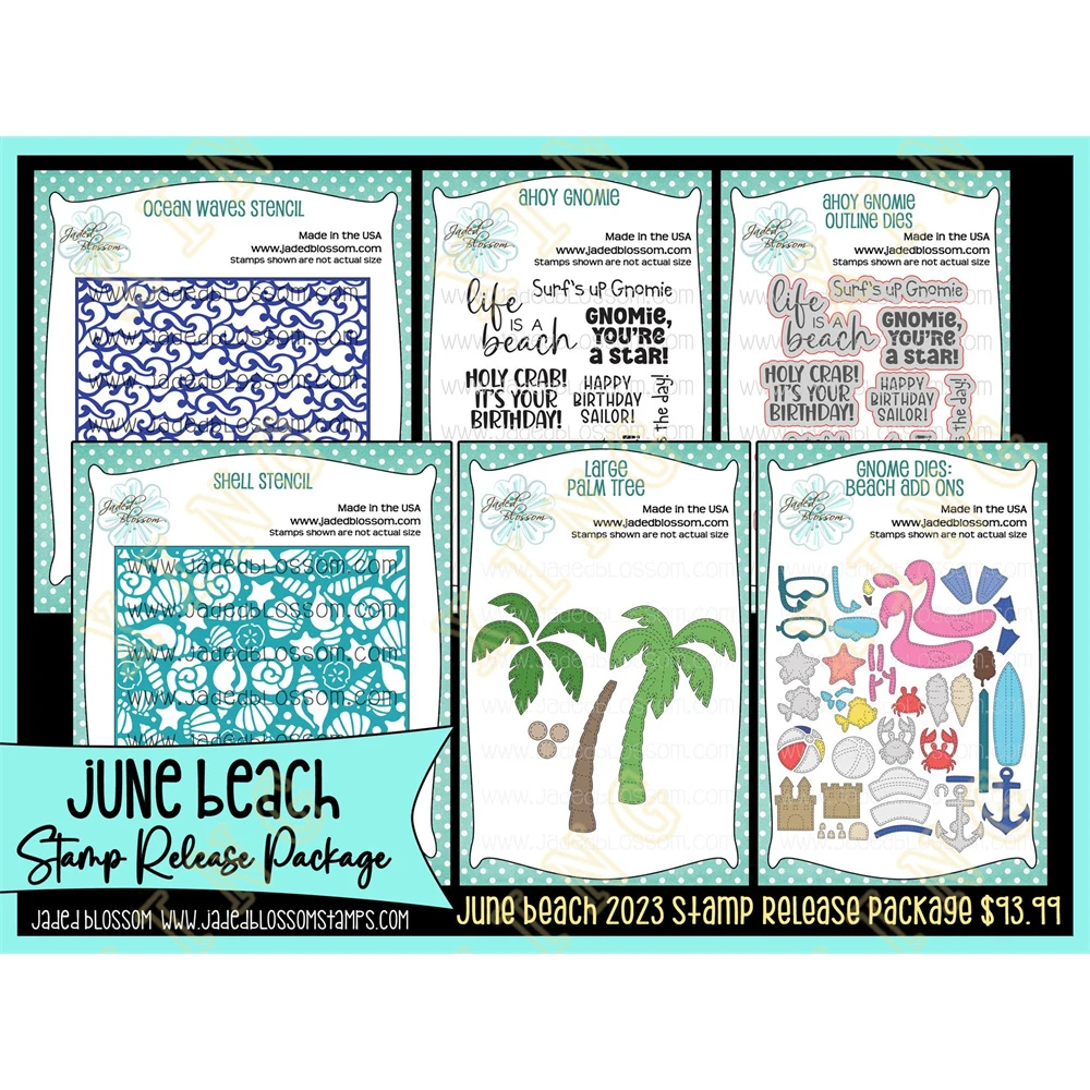 

2023 New Gnome Palm Tree Beach Add Ons Metal Cutting Dies Stamps Stencil for 2023 Scrapbook Diary Decoration Embossing Template