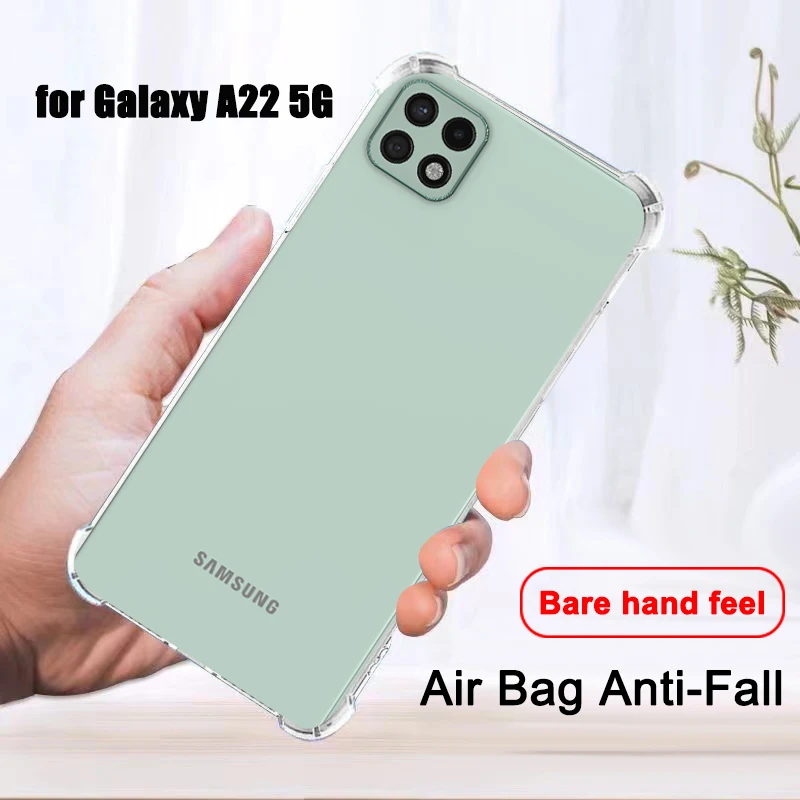 

Прозрачный противоударный защитный чехол для Samsung Galaxy A22 5G для Galaxy A 22 5G A22s, прозрачные чехлы для телефонов, чехол 6,6 дюйма
