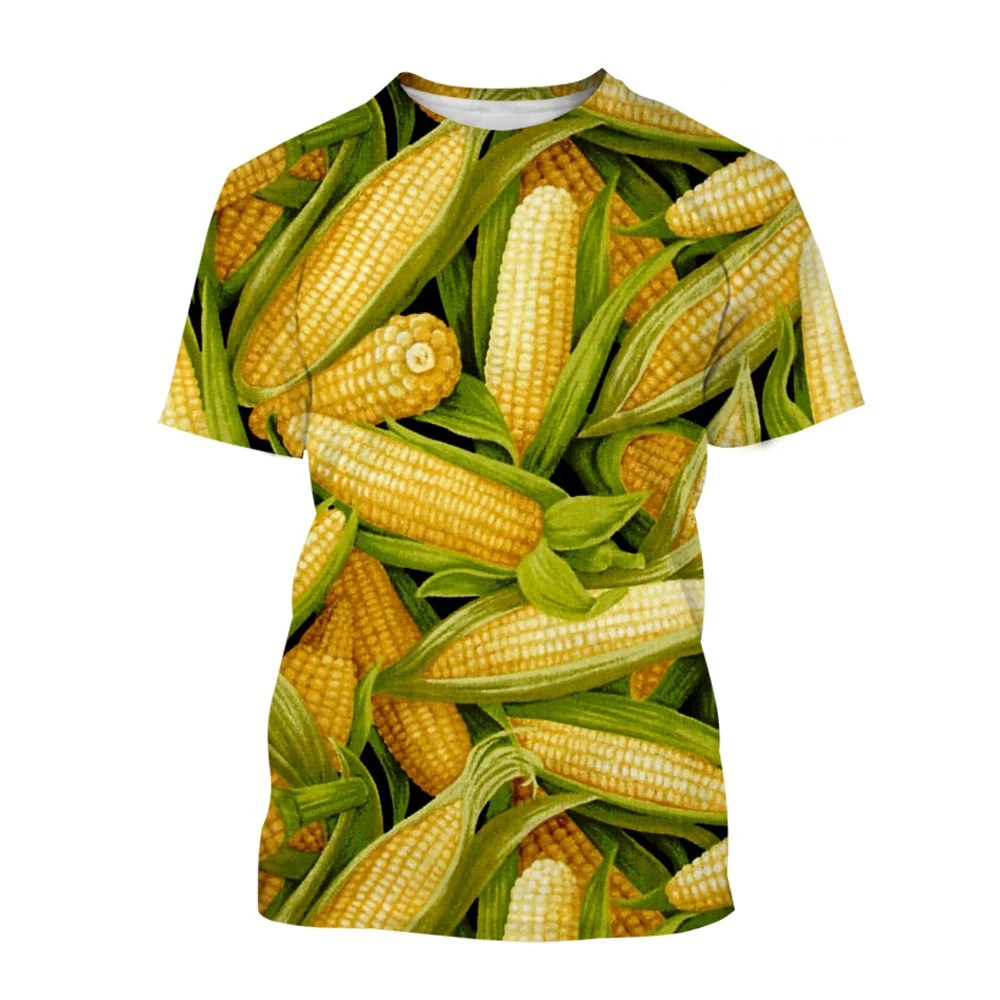 Funny Corn Maize 3D Print Oversized T Shirt