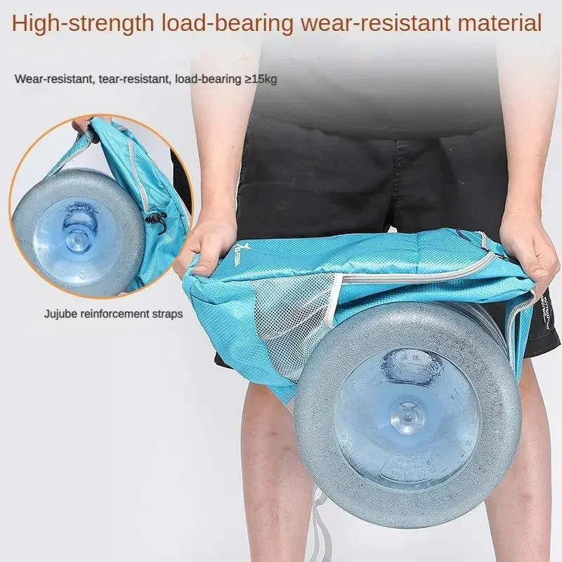 Fold Backpack for Men Large Capacity Travel Storage Bag Outdoor Sports Backpack Waterproof Wear-resistant Backpack Women 6