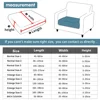 Elastic Sofa Seat Cover Four Seasons Sofa Cover Anti-scratch Thick Floral Print Seat Cushion Flexibility with Elastic Bottom 2