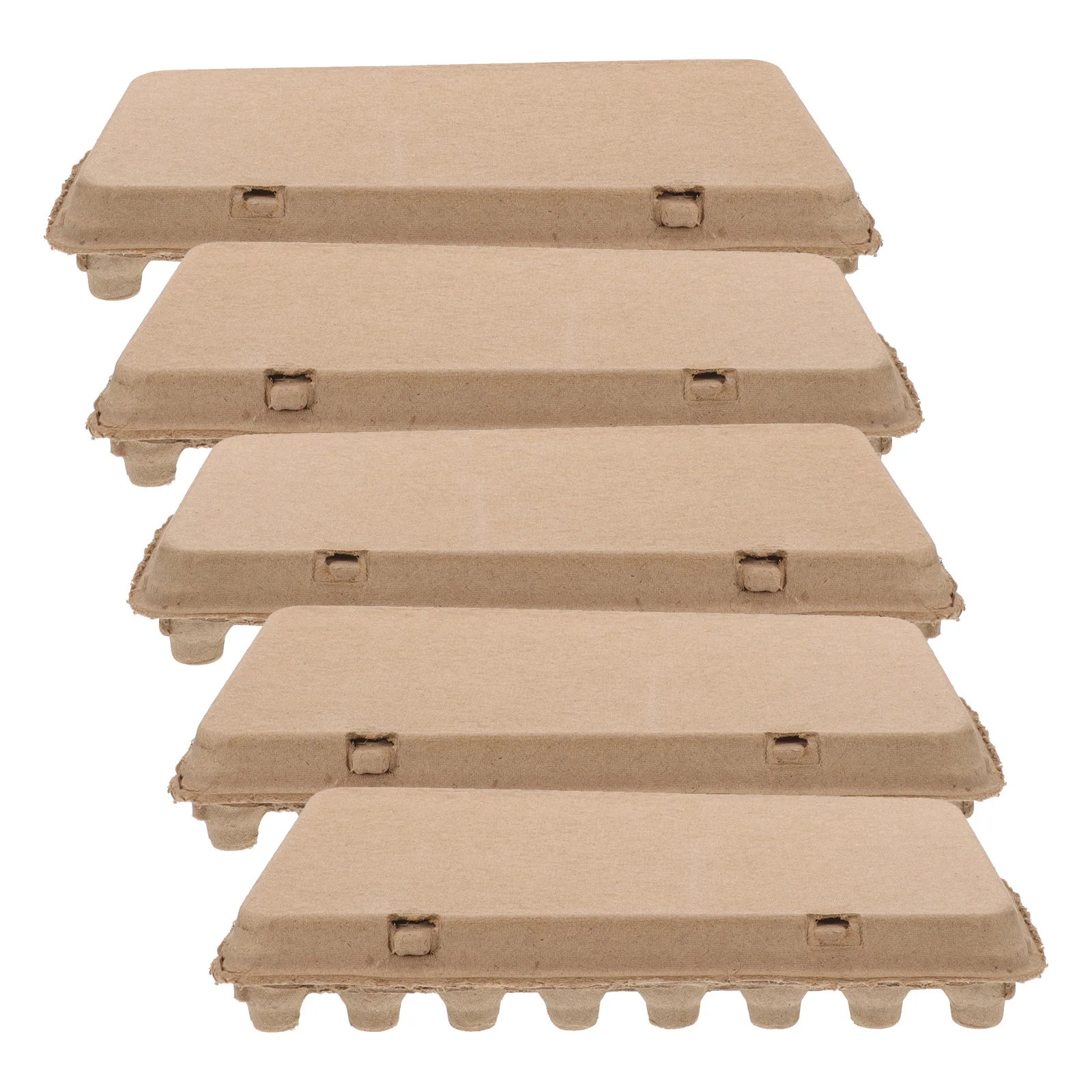 

5pcs Quail Egg Trays Packaging Boxes 40-slot Paper Pulp 40-grid Quail Egg Containers