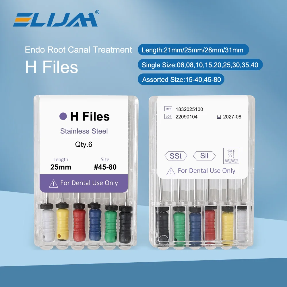 Niti Dentale 21 Mm File H Acciaio Inox File Canale Radice Endodontico