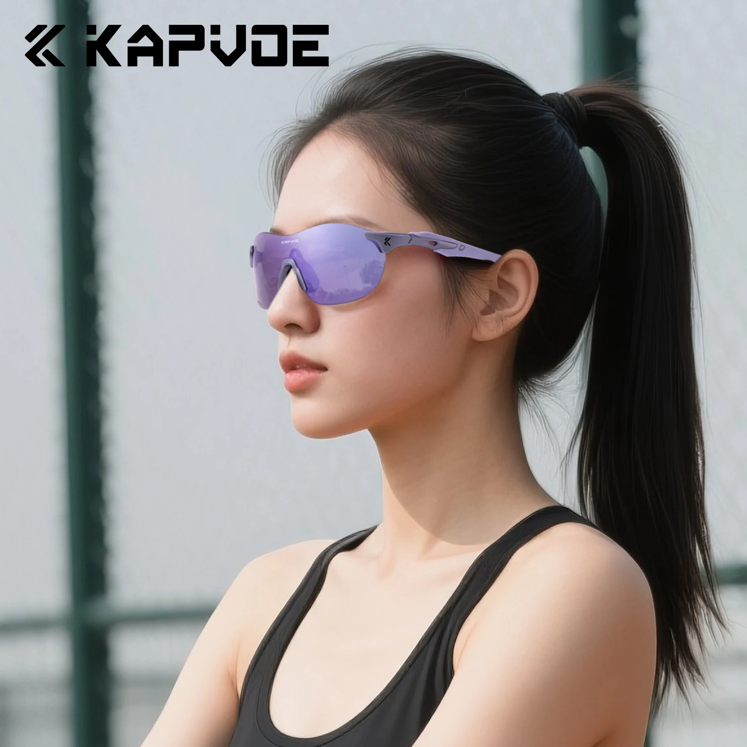 KAPVOE HD 등산 사이클링 선글라스 야외 스포츠 러닝 하이킹 및 레이싱 안경 드라이빙 선글라스 스타일리쉬 유니섹스