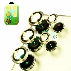 Enhanced Camera Lens Protector with Aluminum Alloy and Tempered Glass - S26 (Gold)