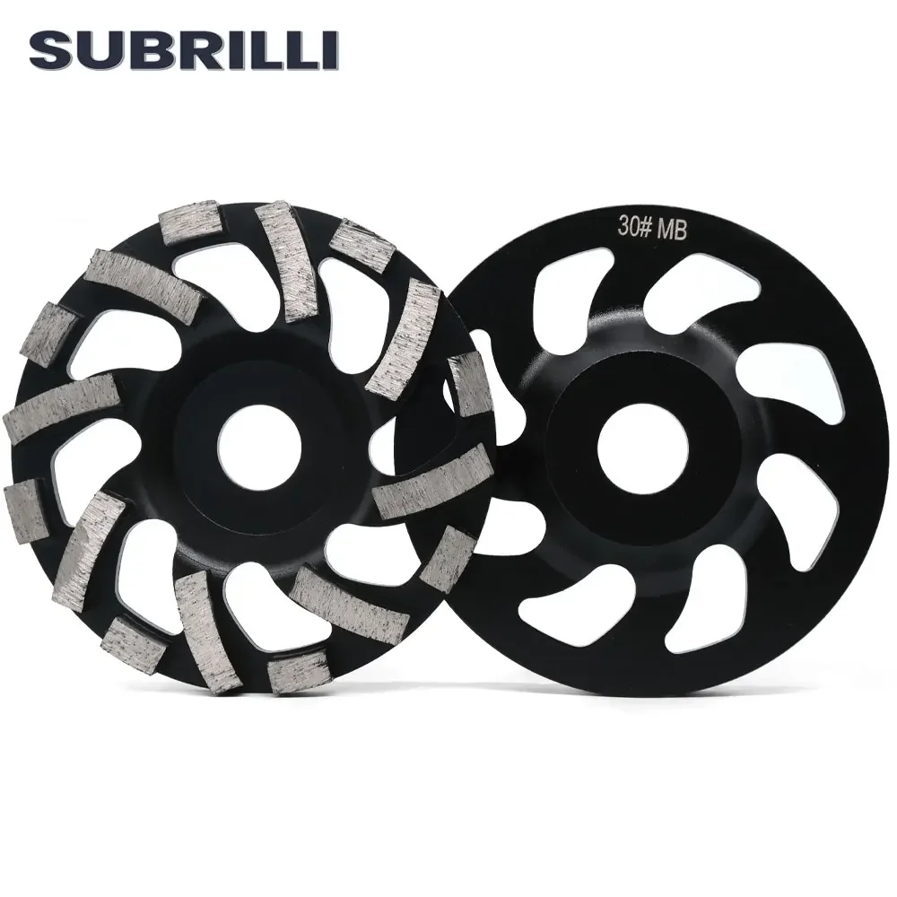 5" Diamond Sintered Grinding Cup Wheels Bowl Shape 125mm Sanding Disc Segment 30# Grit Medium Bond For Concrete Granite Stone