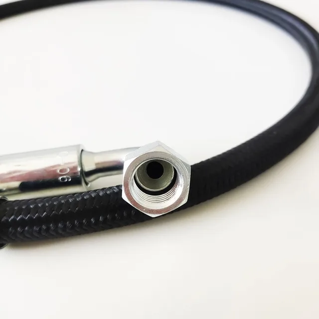 72 Inch 4AN Stainless Steel Braided Teflon Oil Feed Line Kit - Remote Turbo Sensor & Gauge Line Kit