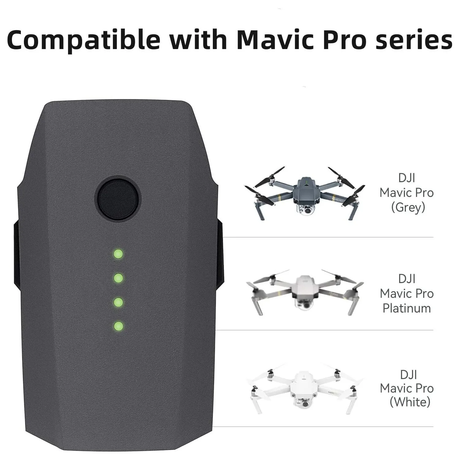 Batterie Intelligente Mavic Pro 3830mAh 11.4V 27min - Lot 1 ou 2