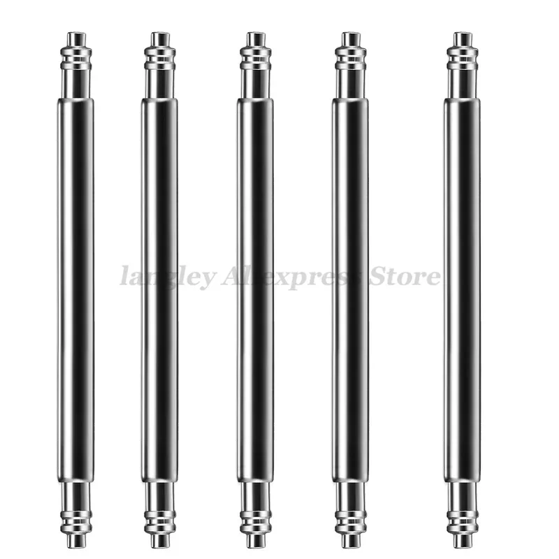 Stainless Steel Spring Bar Watch Band Pins - Durable 2.0mm Diameter Link Rods (16mm, 20mm, 22mm Widths)