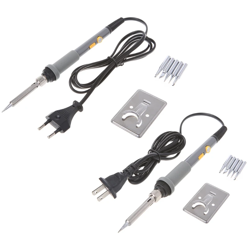 

Электрический сварочный паяльник с регулируемой температурой 110 В/220 В 60 Вт + 5 наконечников Прямая поставка