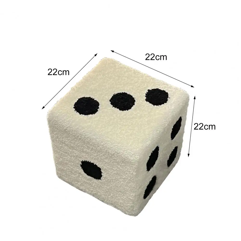 

Great Shoes Stool Ornamental Small Apartment Leisure Stool Funny Solid Construction Dices Stool for Shopping Mall