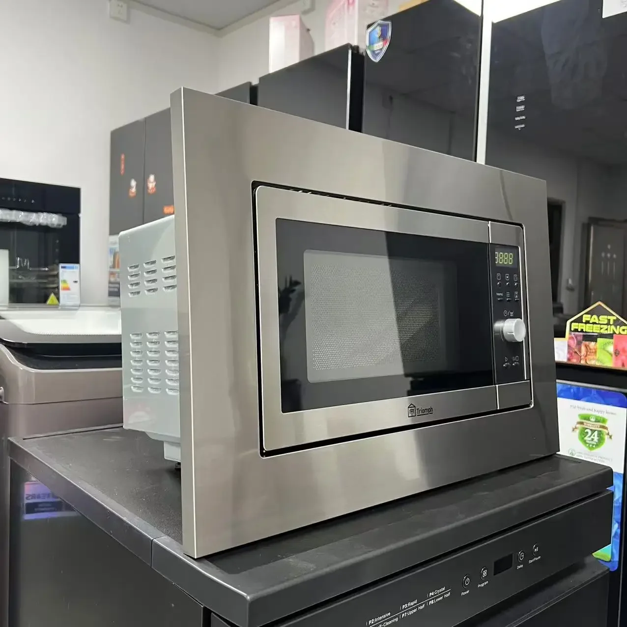 kitchen appliances built in microwave 20L EU standard microondes stainless steel silver and black color 220v 50hz 1080w TJMOI20X 5