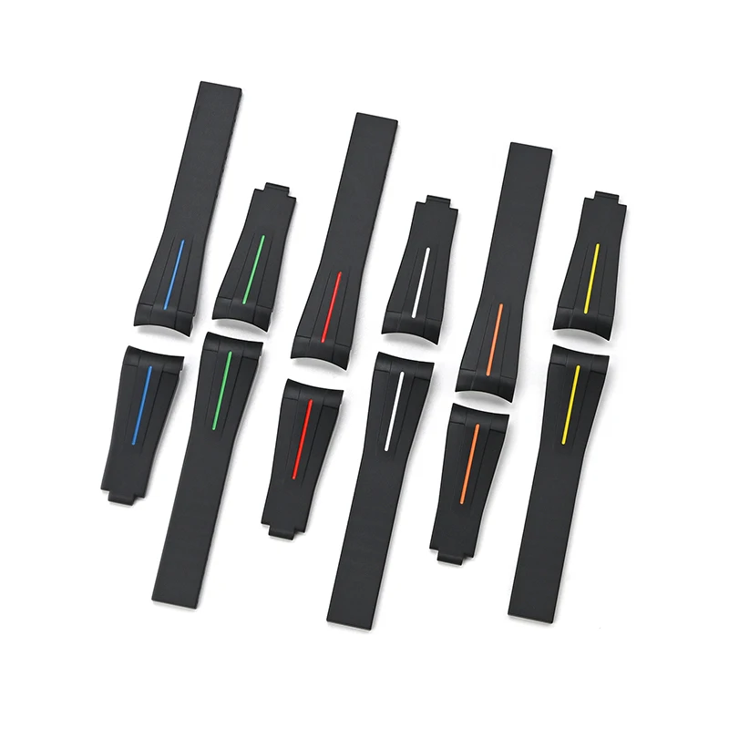 حزام سيليكون لرولكس أسود أخضر شبح الماء دايتونا ال...