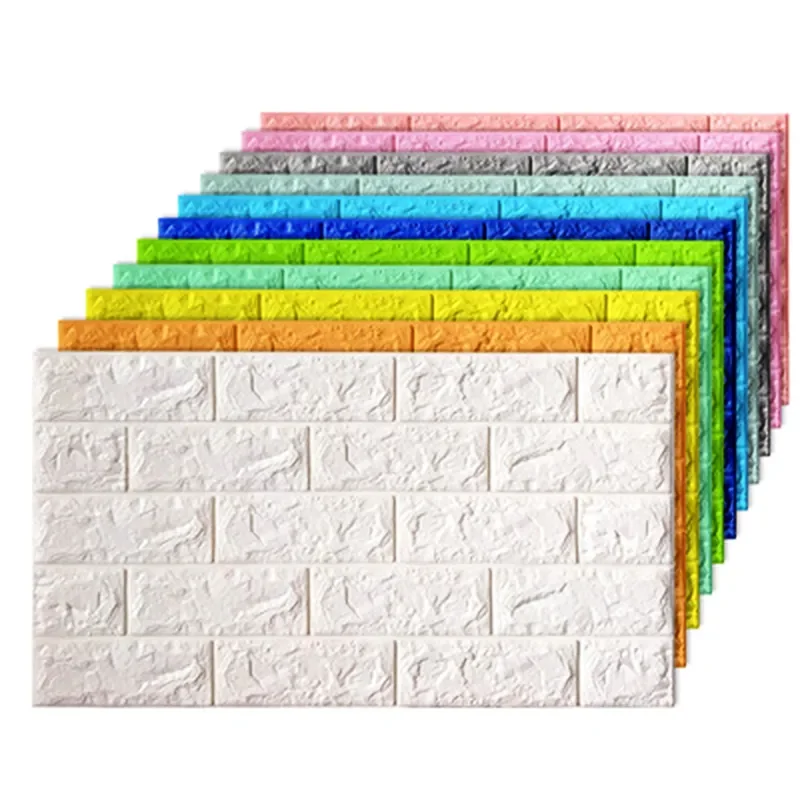 70x38cm 3D Wall Stickers Self Adhesive Foam Brick Room Decor DIY 3D Wallpaper Wall Decor Living Wall Sticker for Kids Room