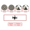 10 Sets Metal Double Rivet Magnetic Clasps Buttons Fastener Bag Press Buckle Purses Handbag Clothes DIY Accessories 14mm 18mm 2